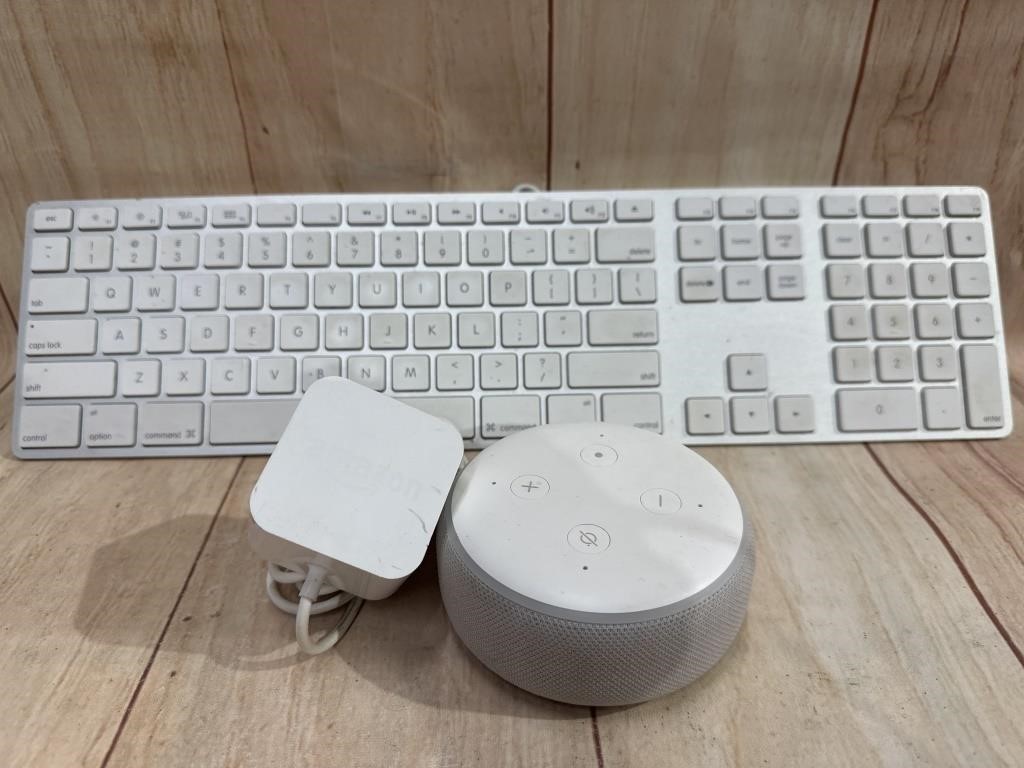 Apple Keyboard Model A1234  & Amazon Echo Dot