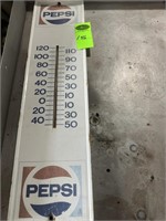 Vintage Metal Pepsi Thermometer