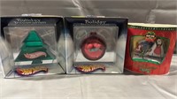 3 Hot Wheels Christmas Collectibles