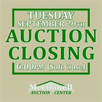 Auction Close Tuesday, September 29th | 6:00pm