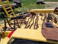 assorted chains hitches post pounder etc