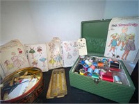 VINTAGE PATTERNS, SEWING BOX AND MORE