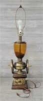 Vintage Coffee Grinder Lamp