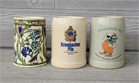 (3) German Steins