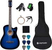 JOYMISIC 38"BlueBurst Beginner Acoustic Guitar Kit