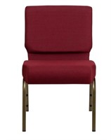 Burgandy fabric chair Modern Burgundy Fabric/Gold