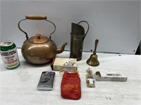 tea kettle, bell, hand warmer,