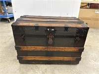 Wooden decorative chest 28 1/4 in long 17 in wide
