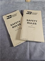 BURLINTON NORTHERN RAILROADS SAFETY RULES BOOKS