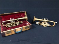 2 Vintage Trumpets
