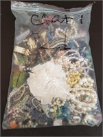 Large Bag of Costume Jewelry for Crafting