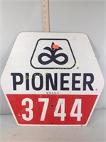 Pioneer seed corn plastic sign