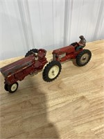 Two vintage tractor models