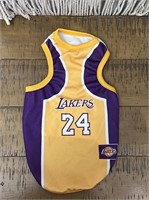 Pet lakers jersey. Fits small dog or cat.