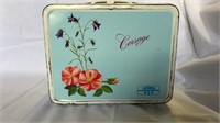 Corsage Metal Lunchbox w/Thermos