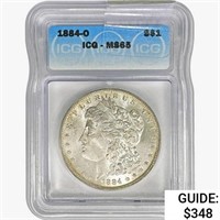 1884-O Morgan Silver Dollar ICG MS65