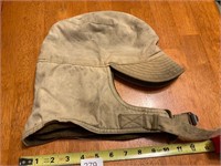 WWII US Military Flannel Lined Cold Weather Cap