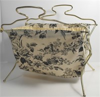 MCM FOLDING SEWING CADDY BASKET