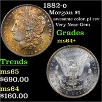 1882-o Morgan $1 Grades Choice+ Unc