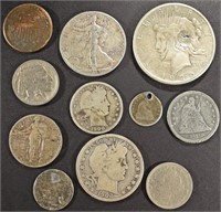 COLLECTORS LOT MOSTLY SILVER PROBLEM COINS