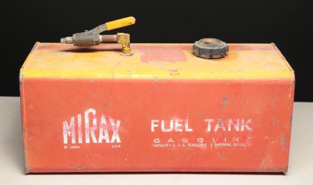 Vintage Mirax Metal Marine Gas Can - 5 Gallon