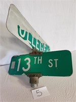 Metal Street Sign