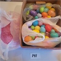 Box Full of Plastic Easter Eggs