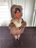 G)  1960s Inuit Eskimo doll she stands