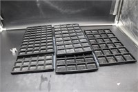 Black plastic trays fit in standard jewelry tray,