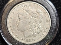 1887 Morgan Dollar