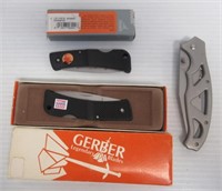 (3) Assorted Gerber pocket knives.