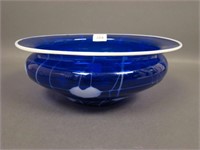 Imperial Cobalt Blue Leaf & Vine Bowl