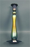 Imperial Clear Glass/ Rainbow Lustre Candlestick