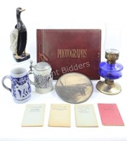 KING Tankard, Little Nlue Books, Oil Lamp,