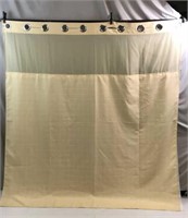 Shower Curtain With Liner - No Hooks Needed