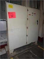 2-Door Metal Cabinet w/ Electrical Components