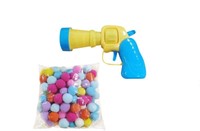Plush Ball Shooting Gun+Plush Ball,Mini Foam Balls