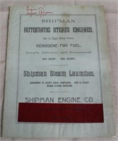 1890 Shipman Steam Engine, Dynamo & Steam Launch