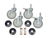 Nexel® 5" Caster Wheels w/ Brakes 4pc Set x 2 Sets