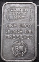 1OZ .999  SILVER BAR