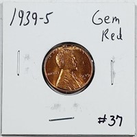 1939-S  Lincoln Cent   Gem Red