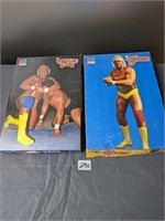 2 Vintage Wrestling Puzzles-Hulk Hogan