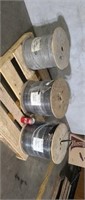 2.  Spools of RG59/U & 18/2. Siamese black  1000