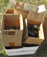 Large group of various wire hose clamps and other