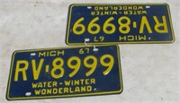 1967 Michigan Water Winter Wonderland license