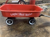 SMALL LITTLE RED RACER METAL WAGON