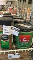 1 LOT 3- FOLGERS CLASSIC DECAF GROUND COFFEE 28.8