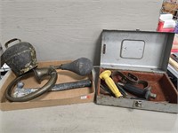 Toolbox, Horn, Hammer and Bell