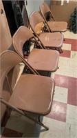 Set of 4 Samsonite Metal Folding Chairs