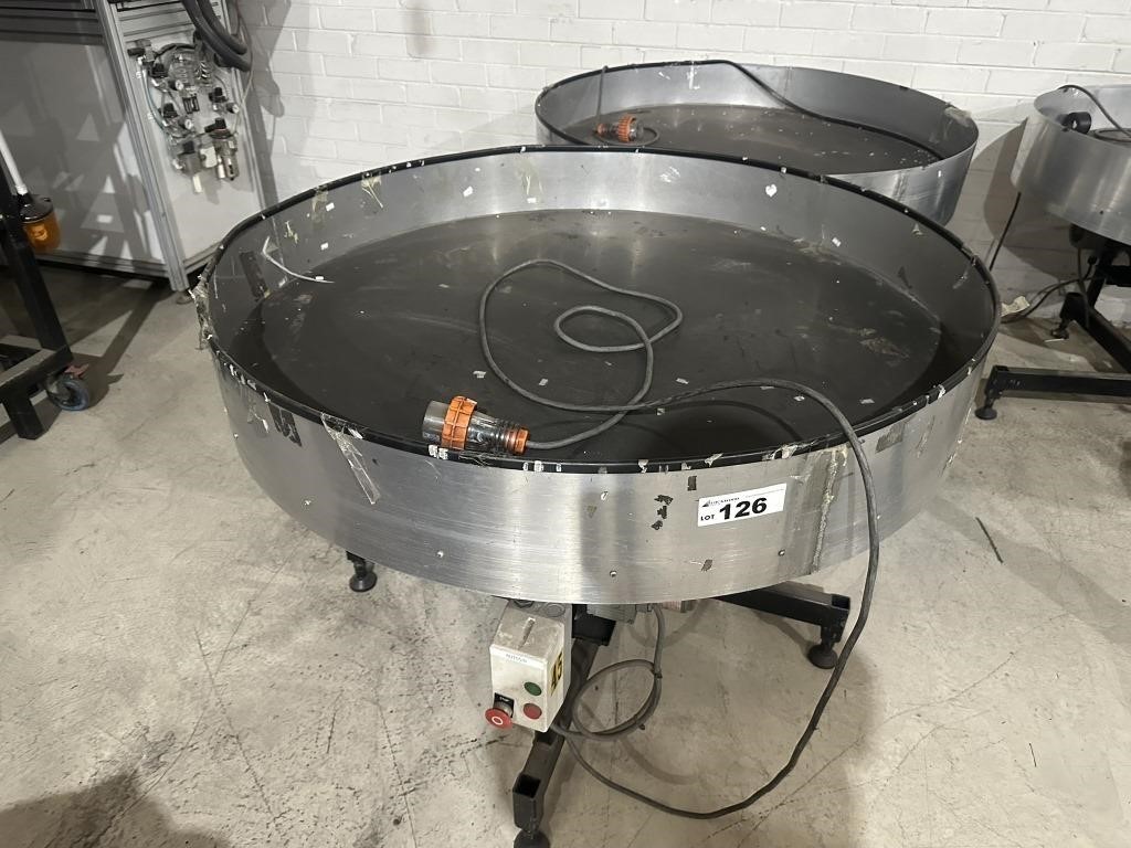 Large Motorised Steel Framed Rotary Table